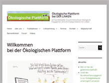 Tablet Screenshot of oekologische-plattform.de